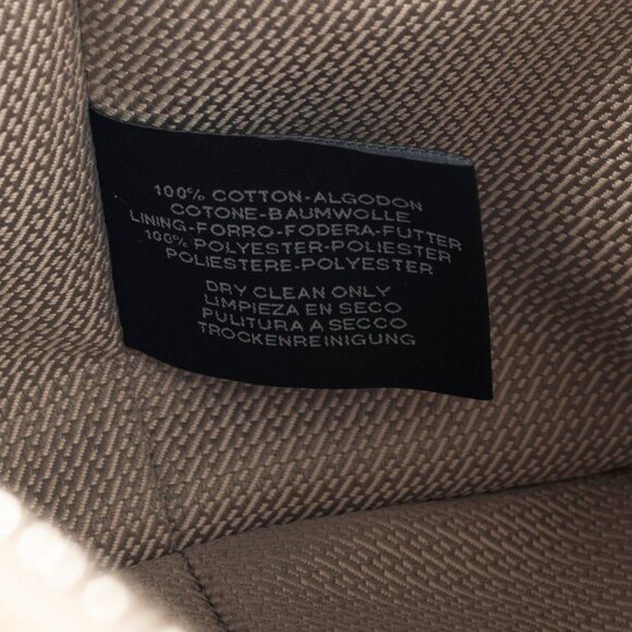 Hermes Bride-a-Brac Small Model Natural Canvas & Orange Chevron Strap Case - Picture 13 of 14